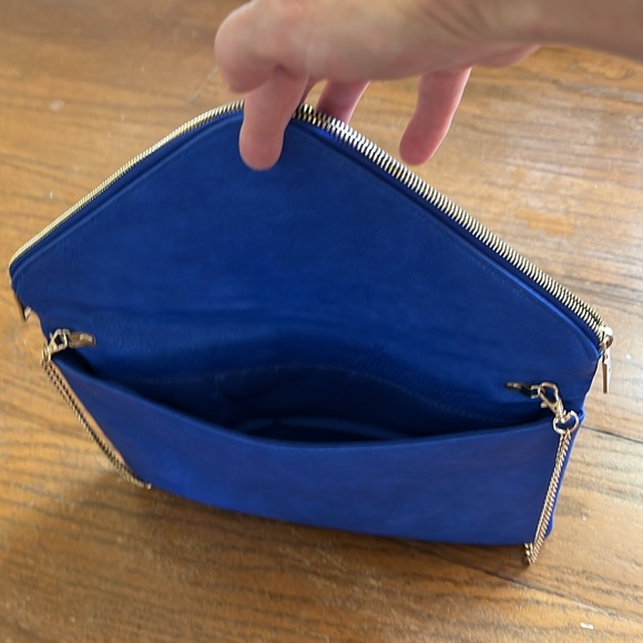 Look at this super cute Royal Blue Envelope Clutch/Purse! - Picture 8 of 14